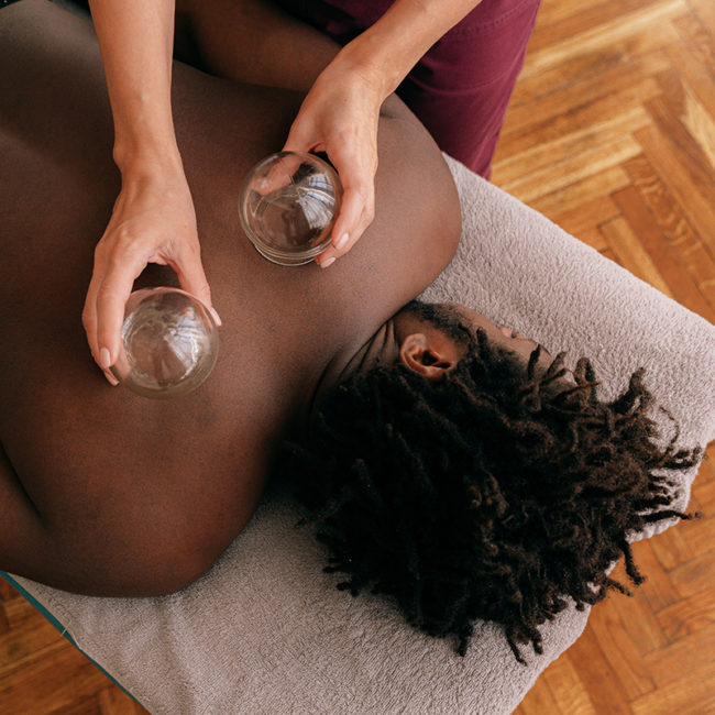 Cupping and Massage together help reduce pain